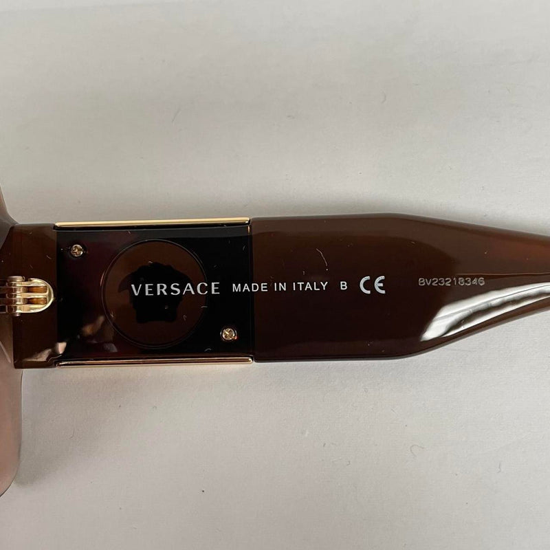 Versace Brown 4405 Chunky Square Sunglasses