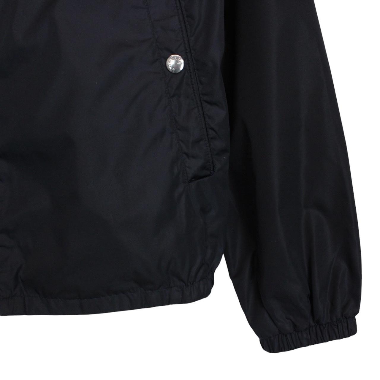 Moncler Grimpeurs Navy Blue Full Zip Nylon Windbreaker Jacket