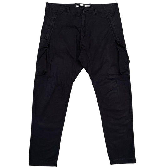 Stone Island AW 2019 Black RE-T Fit Ripstop Cargo Trousers