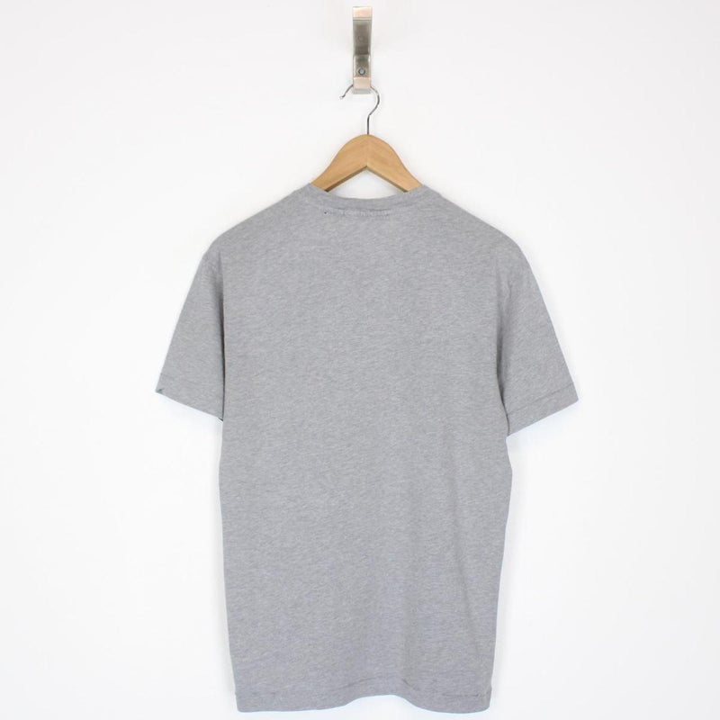 Stone Island Grey Short Sleeve Compass Logo T-Shirt