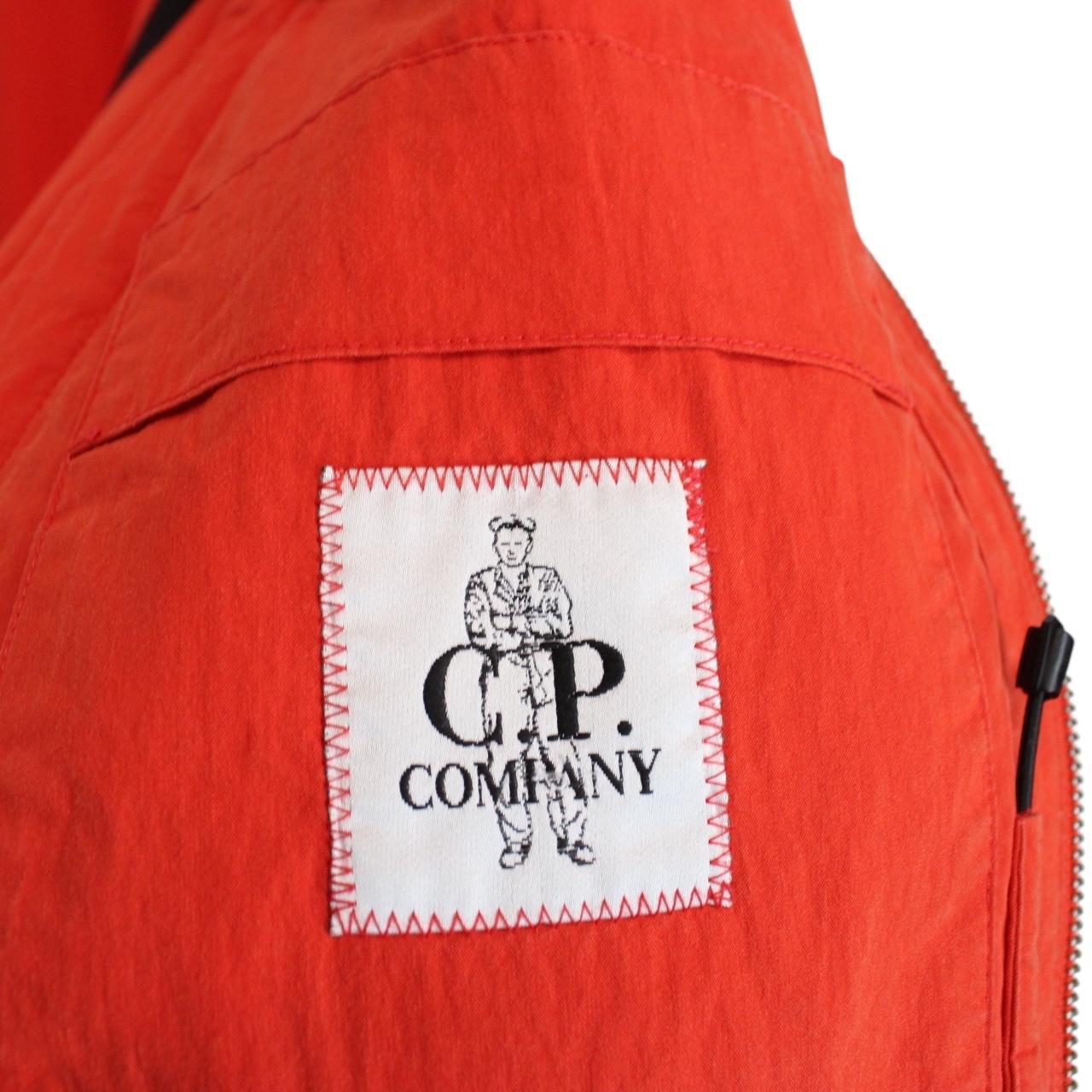 CP Company Red 50 Fili Full Zip Hooded Lens Jacket