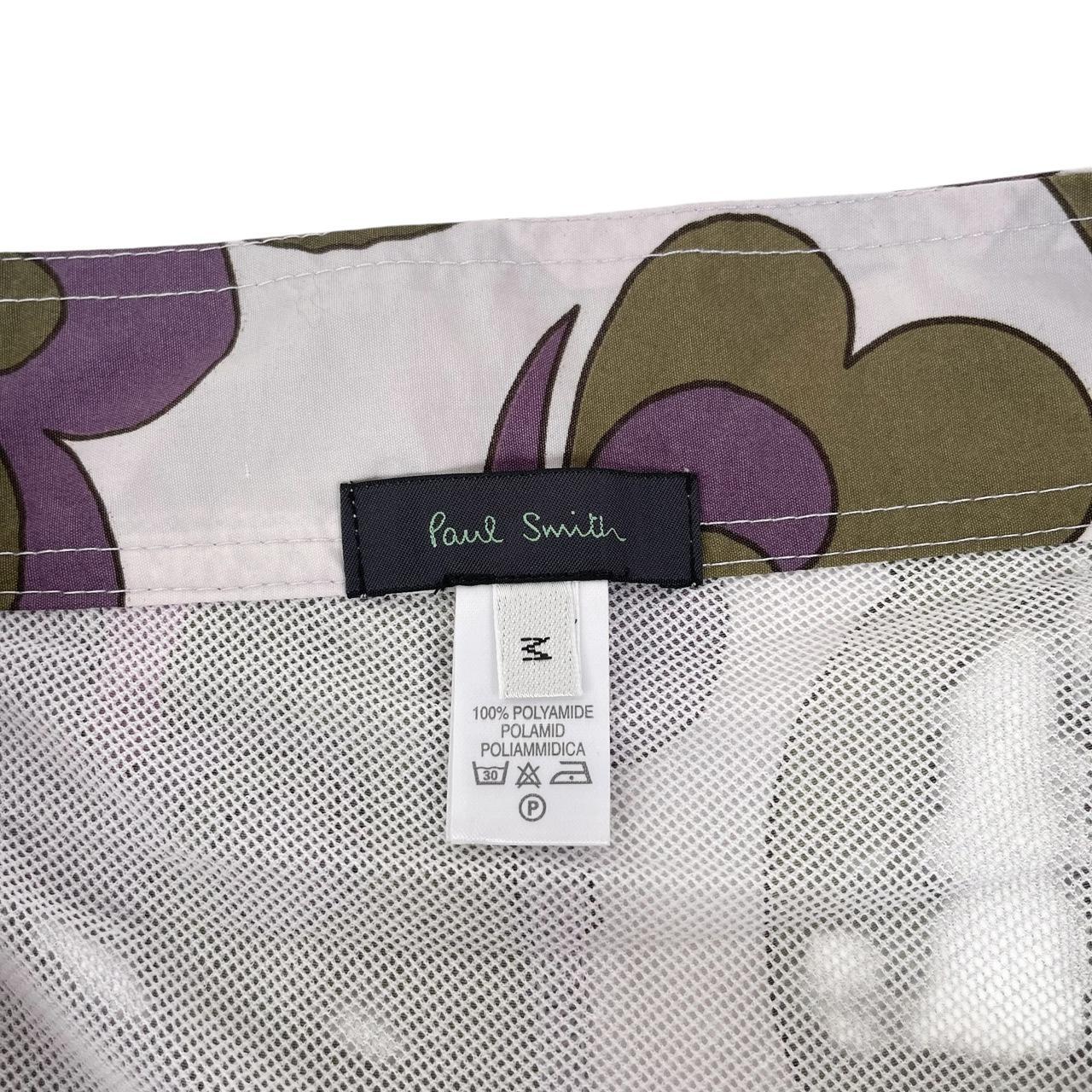 Paul Smith multicoloured swim shorts with logo detail and nylon material.