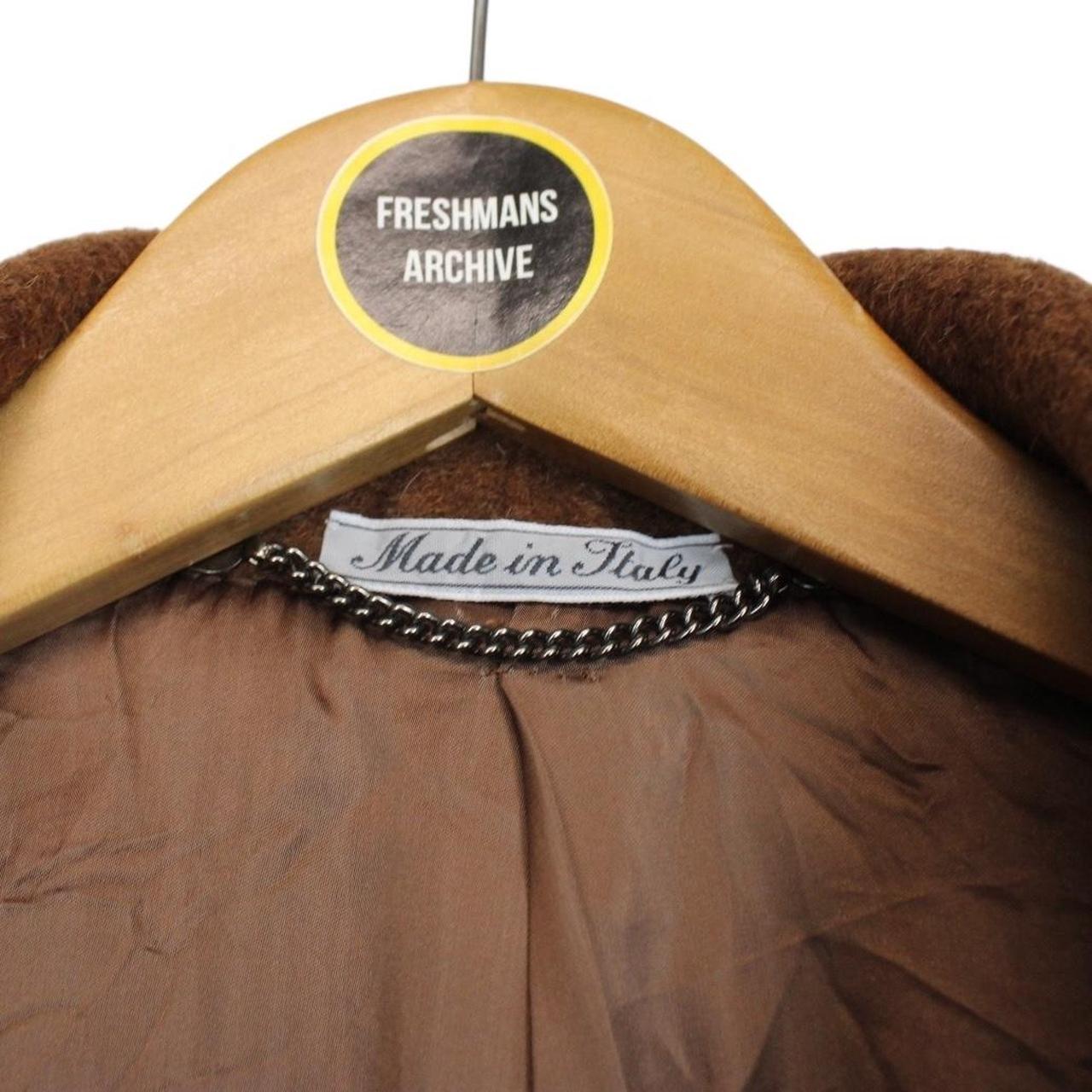 Vintage 90s Burberry Brown Alpaca Wool Coat