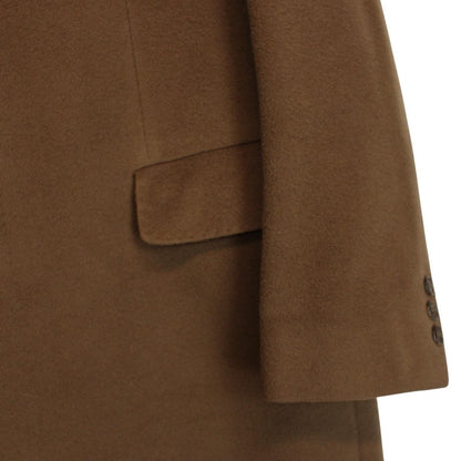 Loro Piana Camel Brown Cashmere Wool Overcoat