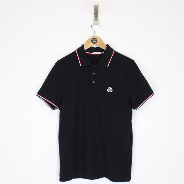 Moncler Maglia Manica Corta Black Short Sleeve Polo Shirt