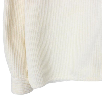 Stone Island AW 2020 Cream Long Sleeve Jumbo Corduroy Shirt