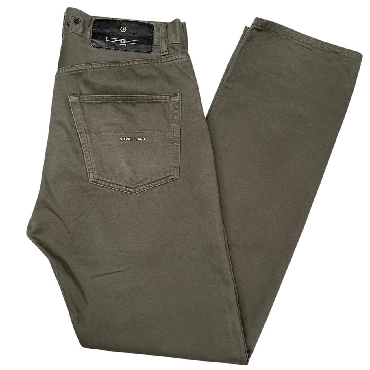 Vintage Stone Island Denims AW 2005 Khaki Green Cotton Trousers