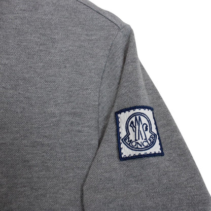 Moncler Gamme Bleu Grey Short Sleeve Cotton Polo Shirt