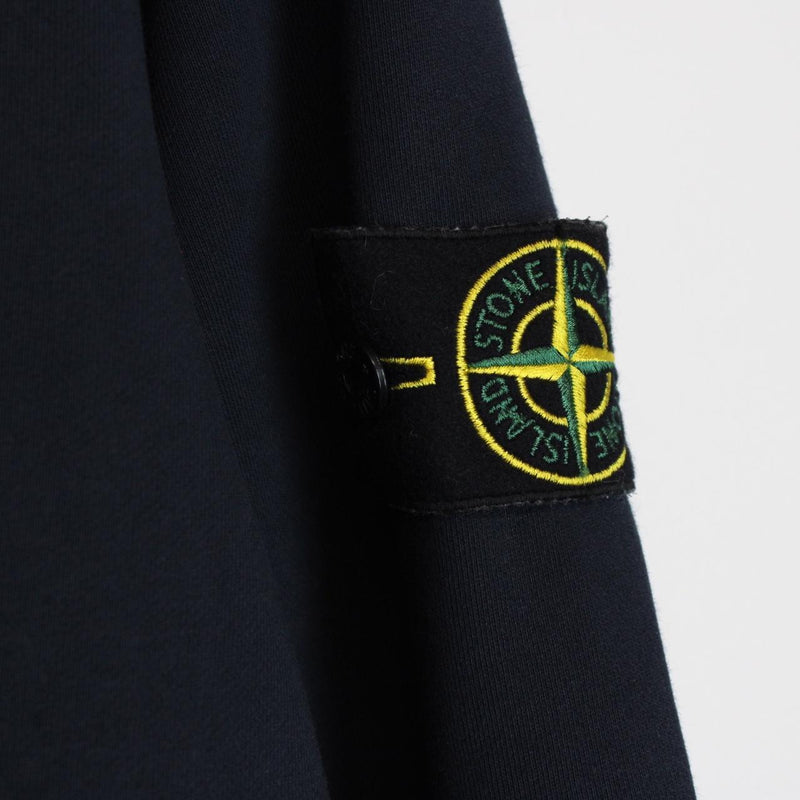 Stone Island SS 2021 Navy Blue Cotton Sweatshirt Jumper