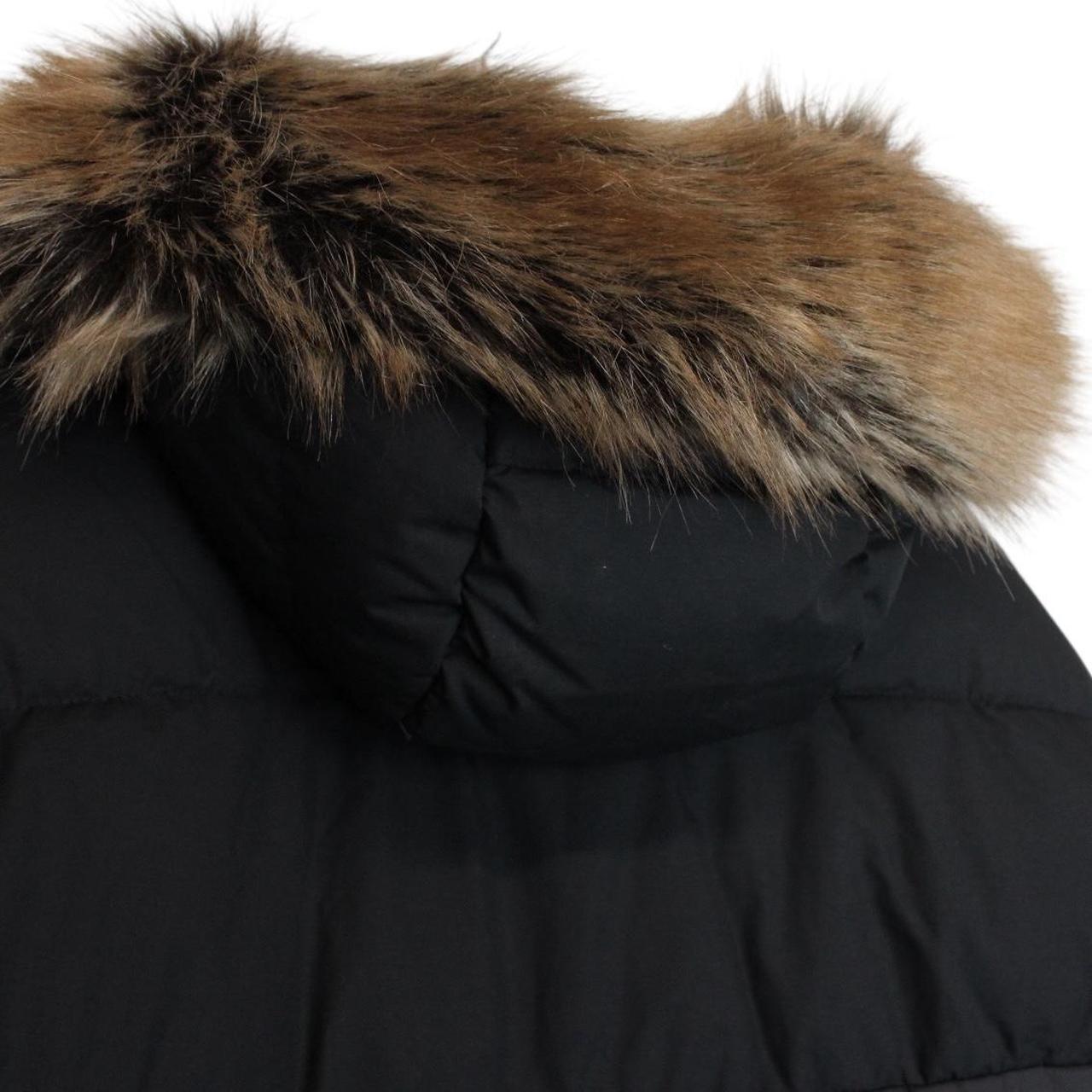Barbour International Black Contrast Redford Faux Fur Hooded Parka Coat
