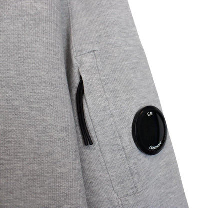 CP Company Grey Lens Cotton Hoodie Jumper