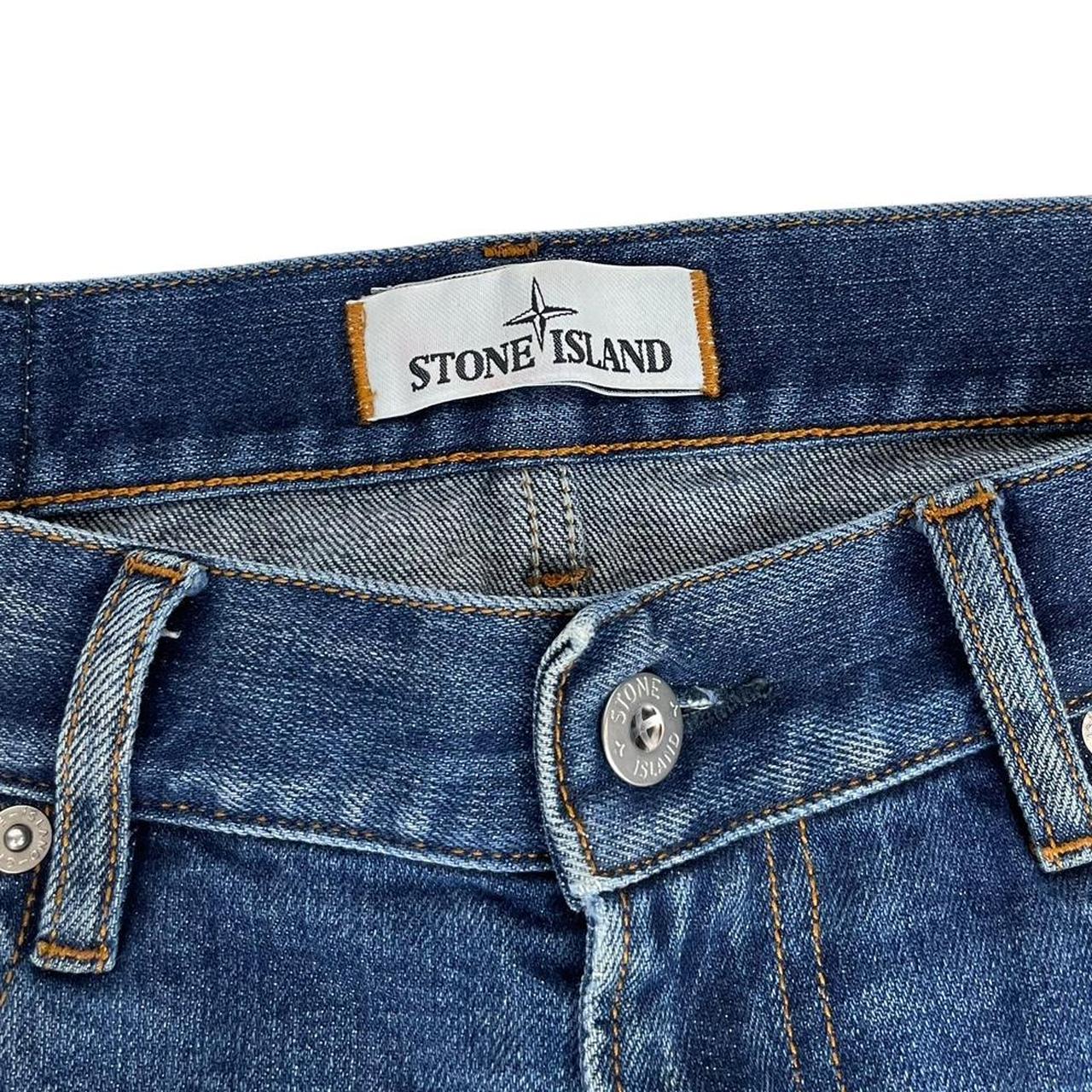 Stone Island SS 2018 Navy Blue Skinny Fit Denim Jeans