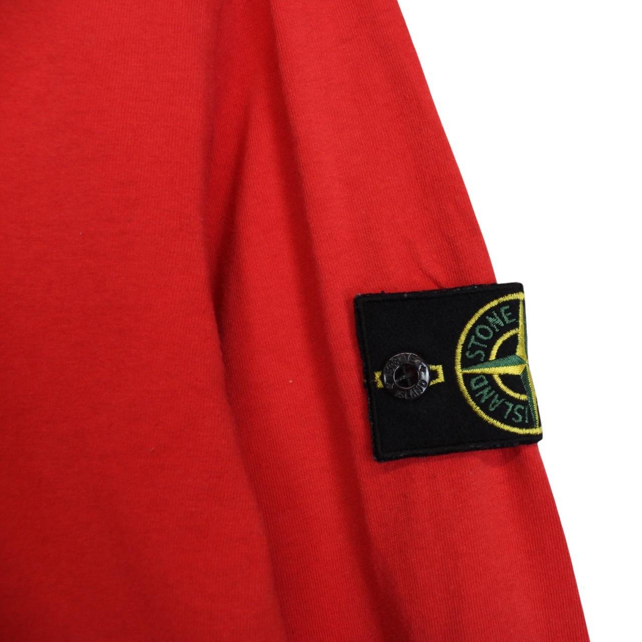 Stone Island SS 2016 Red Long Sleeve Cotton T-Shirt