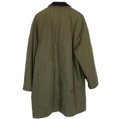 Vintage 90s Burberry Green Nova Check Lined Quilted Coat