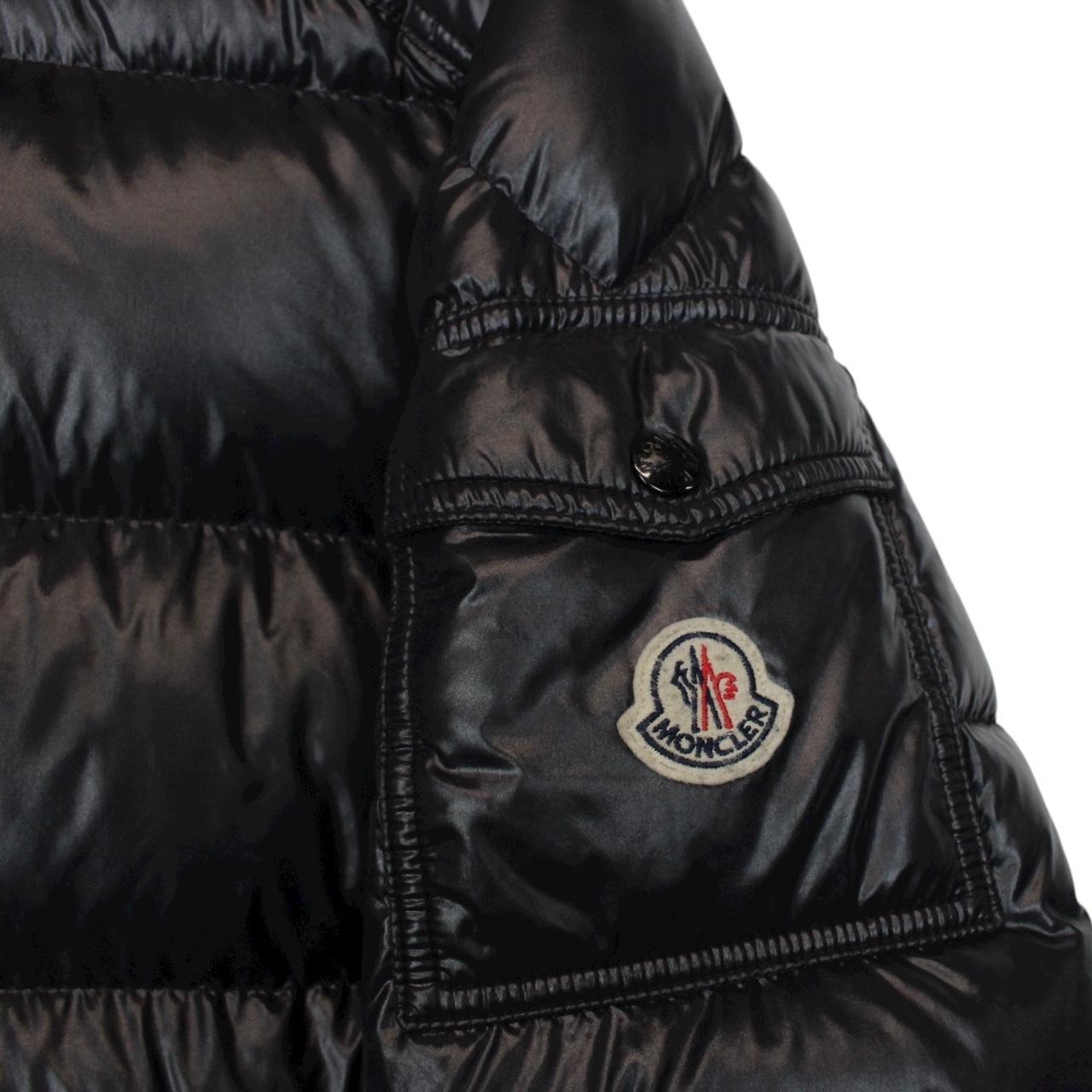 Moncler Maya Black Full Zip Hooded Down Puffer Jacket
