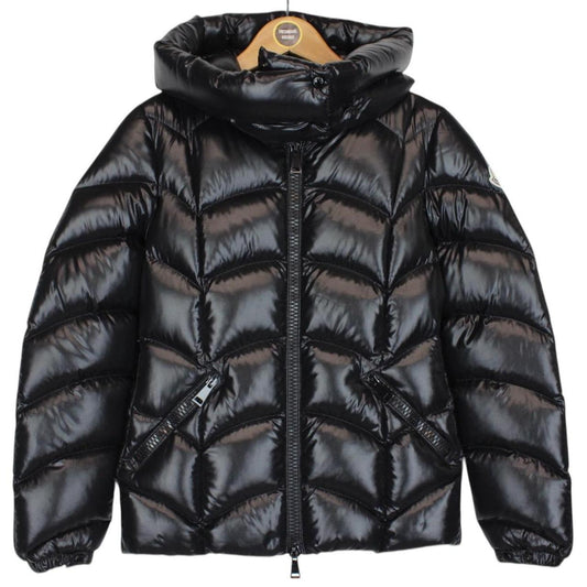 Moncler Akebia Black Full Zip Hooded Down Jacket