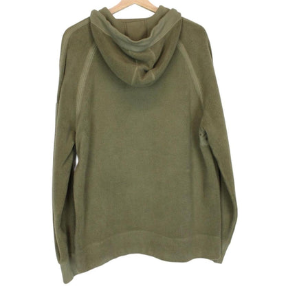 CP Company Olive Green Polar Fleece Lens Hoodie Jumper
