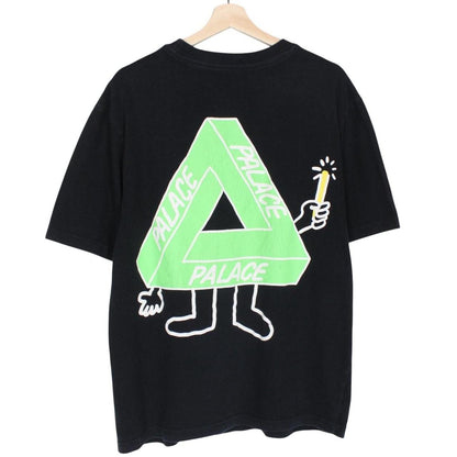 Palace Black and Green Glow Sticks Print Short Sleeve Cotton T-Shirt