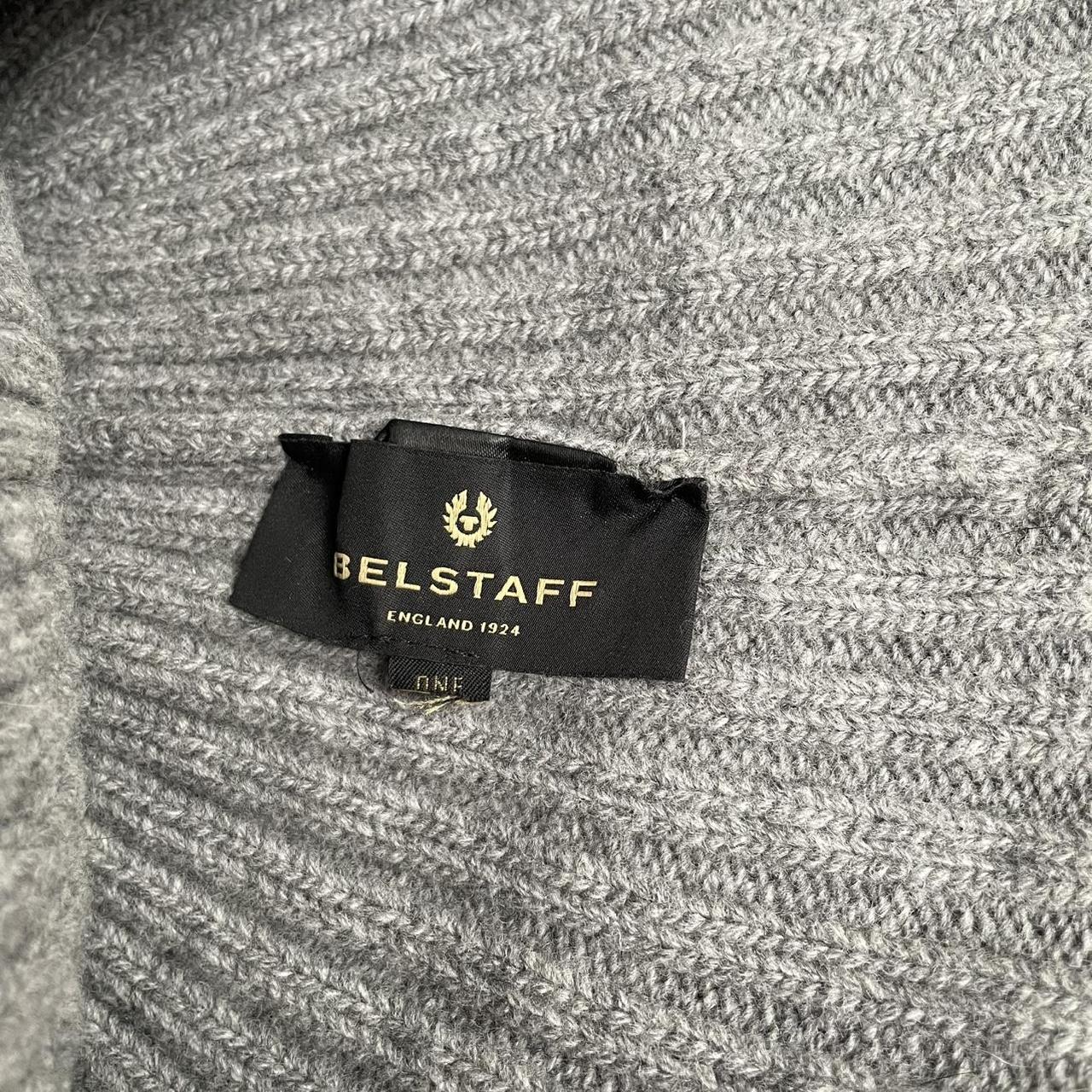 Belstaff Grey Virgin Wool Watch Beanie Hat