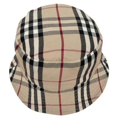 Burberry London Beige Nova Check Reversible Bucket Hat