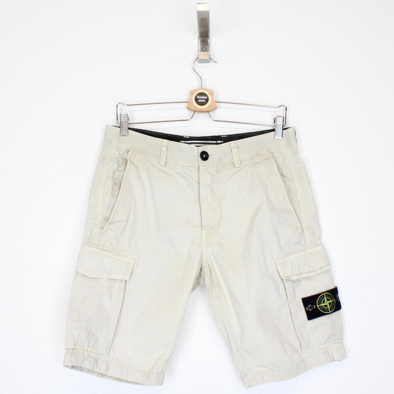Stone Island SS 2016 Beige Bermuda Cotton Cargo Shorts