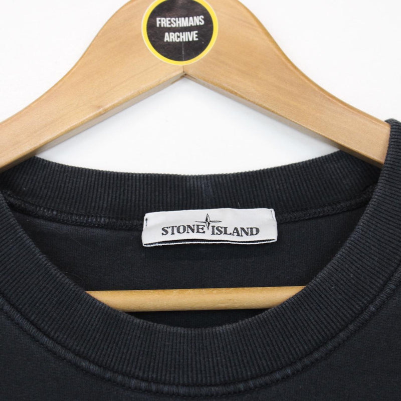 Stone Island AW 2021 Black Cotton Sweatshirt Jumper