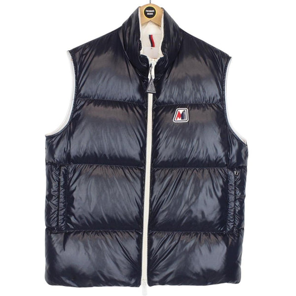 Moncler Monginevro Navy Blue Down Gilet / Bodywarmer