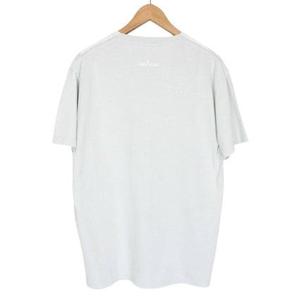 Stone Island AW 2022 Grey and White Short Sleeve Logo Print T-Shirt