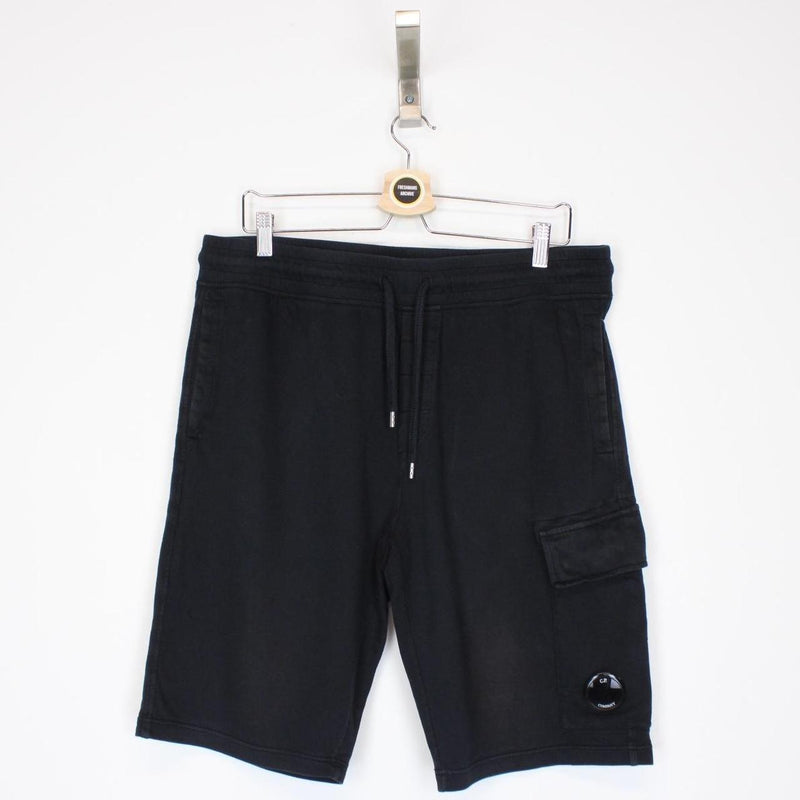 CP Company Navy Blue Cotton Lens Shorts