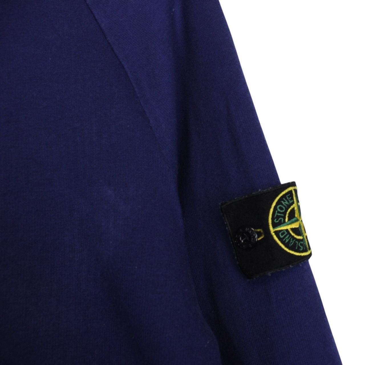 Stone Island SS 2010 Blue Cotton Full Zip Hoodie Jumper