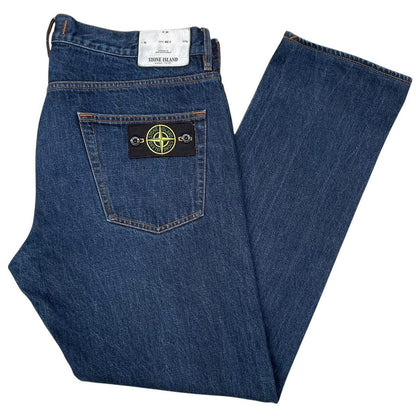 Stone Island SS 2017 Navy Blue RE-T Fit Denim Jeans