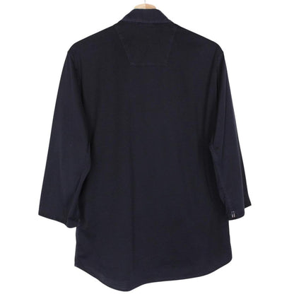 Vintage Stone Island SS 2008 Navy Blue 3/4 Sleeve Cotton Shirt