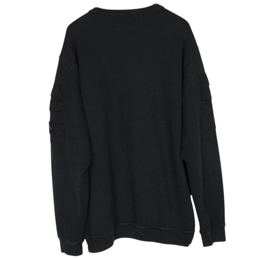 Stone Island AW 2023 Black Cotton Sweatshirt Jumper