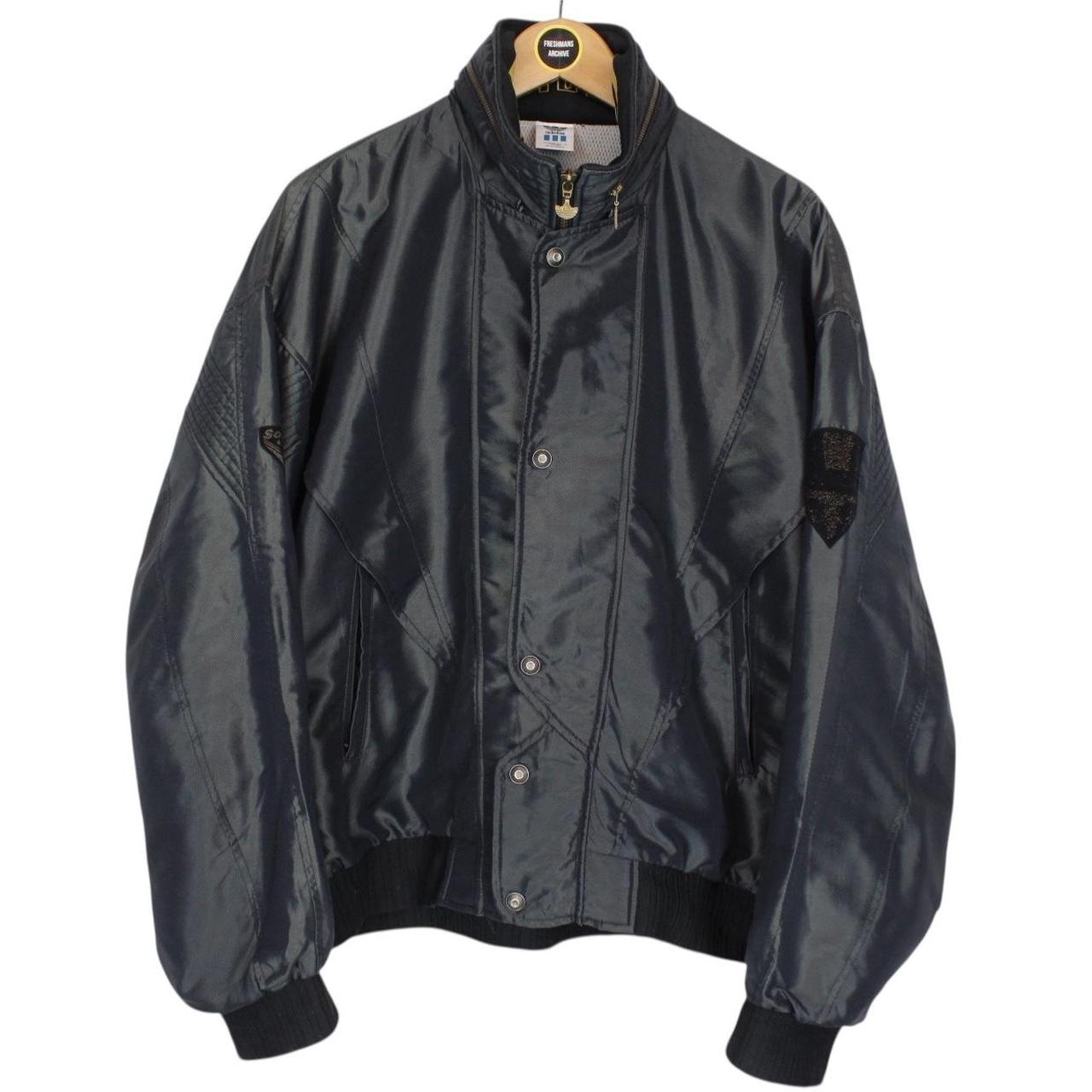 Vintage 90s Adidas Black Nylon Windbreaker Jacket