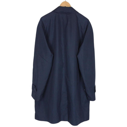 Burberry London Navy Blue Single Breasted Trench Coat