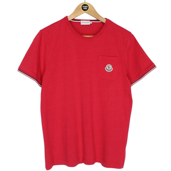 Moncler Maglia Red Classic Logo Short Sleeve T-Shirt