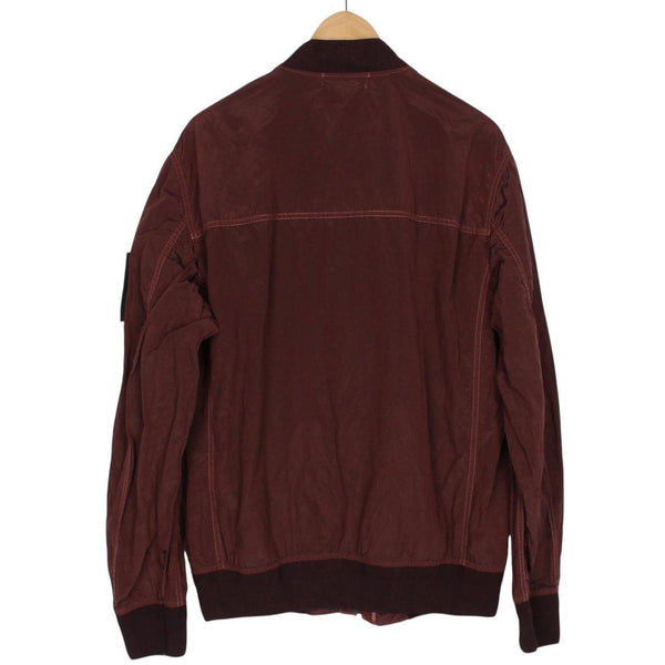 Stone Island SS 2013 Burgundy Nylon Metal Full Zip Bomber Jacket