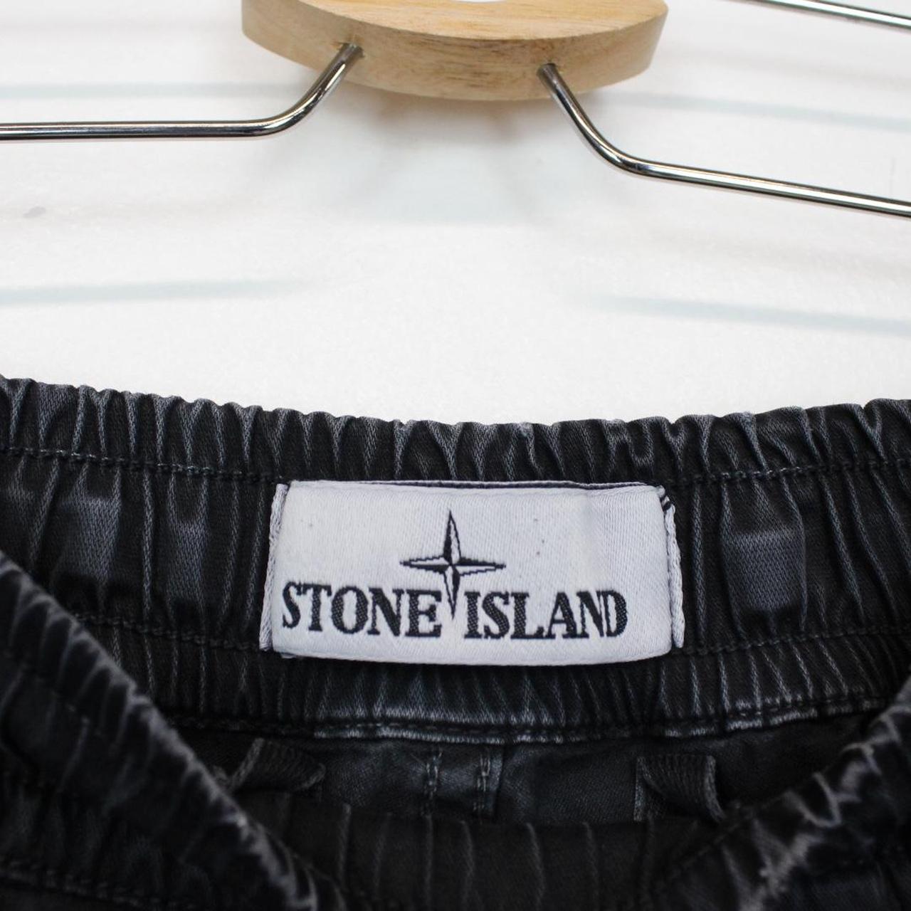 Stone Island SS 2021 Black Bermuda Cotton Cargo Shorts