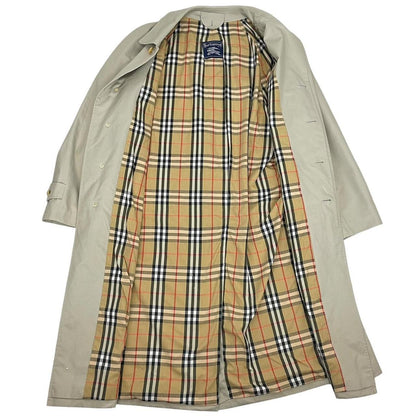 Vintage 90s Burberry Beige Single Breasted Trench Coat