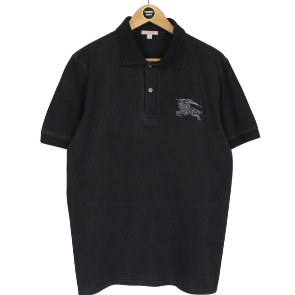 Burberry Brit Black Short Sleeve Cotton Polo Shirt