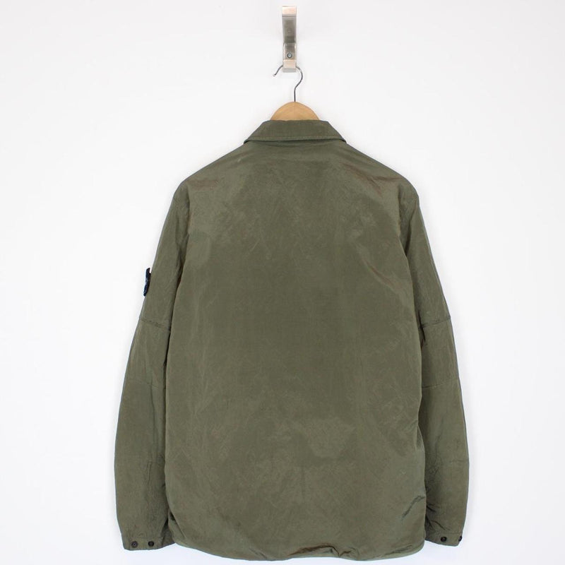 Stone Island AW 2018 Green Full Zip Nylon Metal Overshirt Jacket