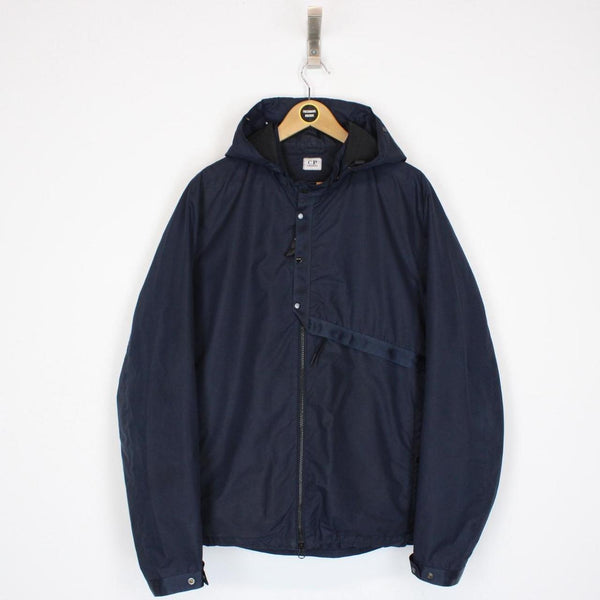 CP Company Micro-M Navy Blue Full Zip Goggle Jacket
