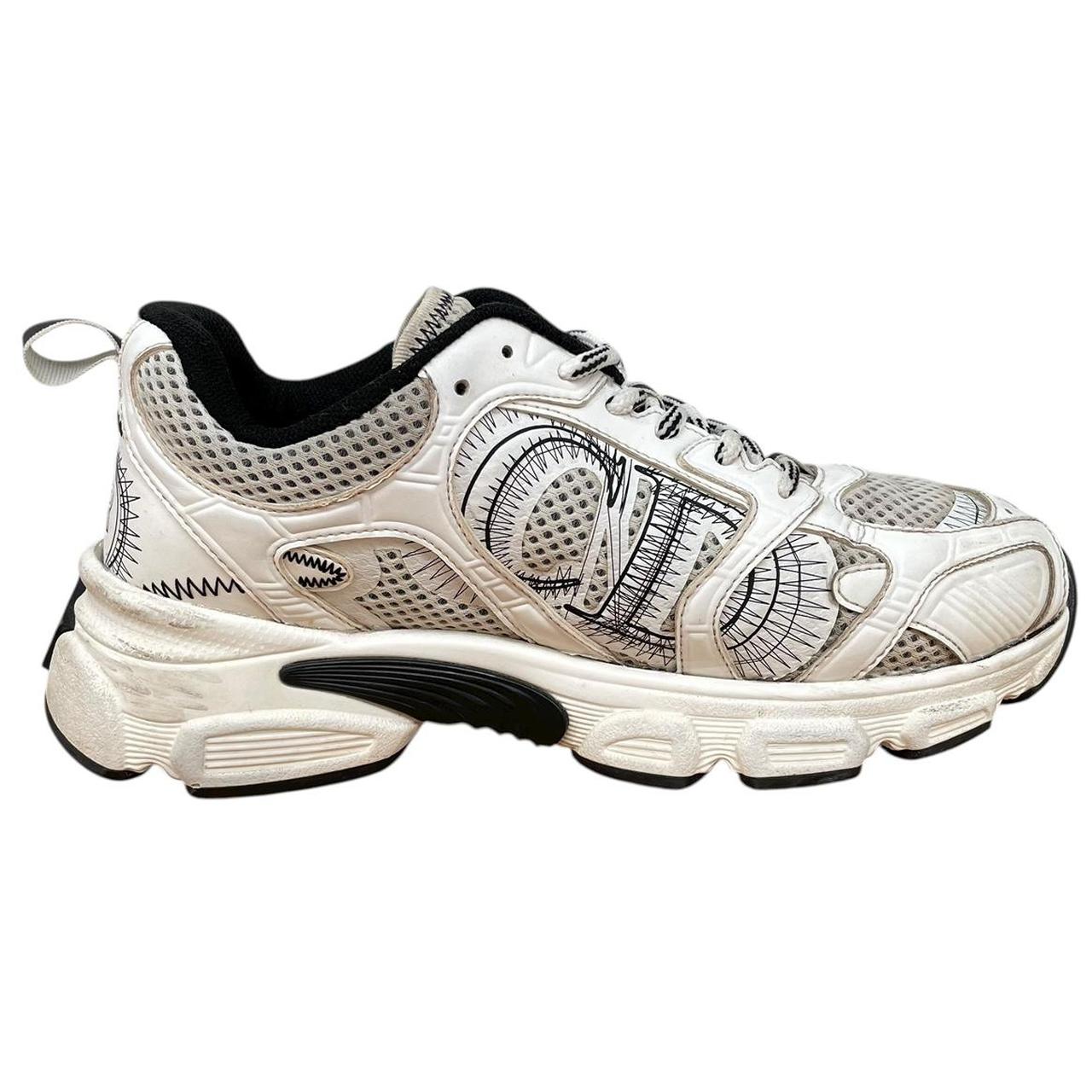 Dior Chromo White and Grey Mesh Trainers