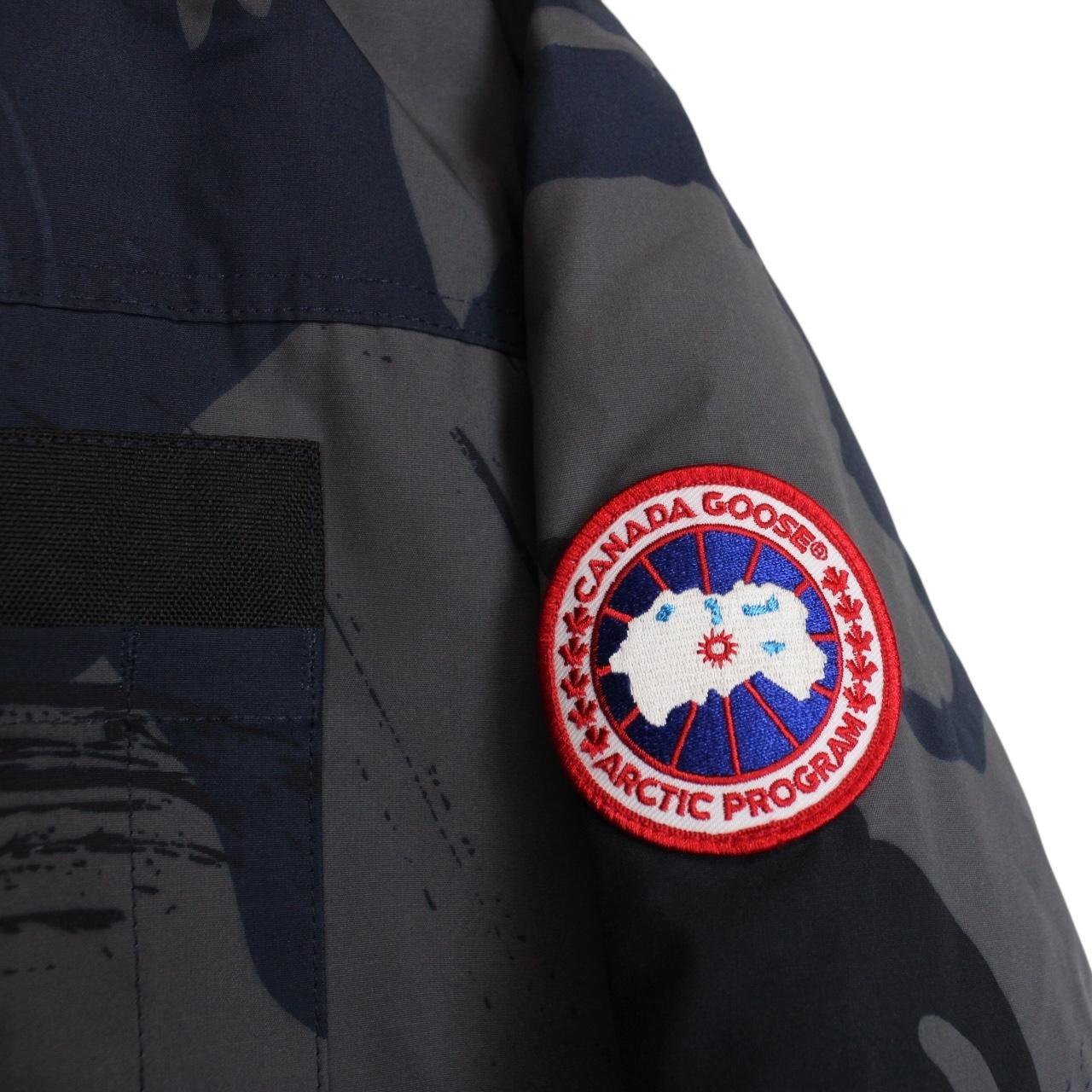 Canada Goose Blue Camo Borden Full Zip Down Jacket