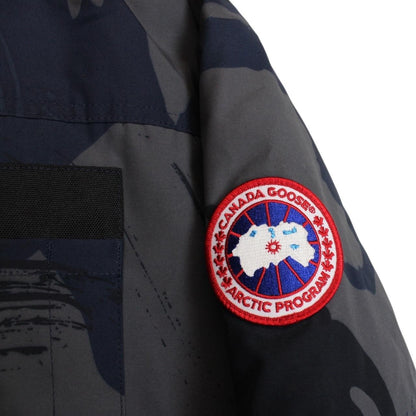 Canada Goose Blue Camo Borden Full Zip Down Jacket