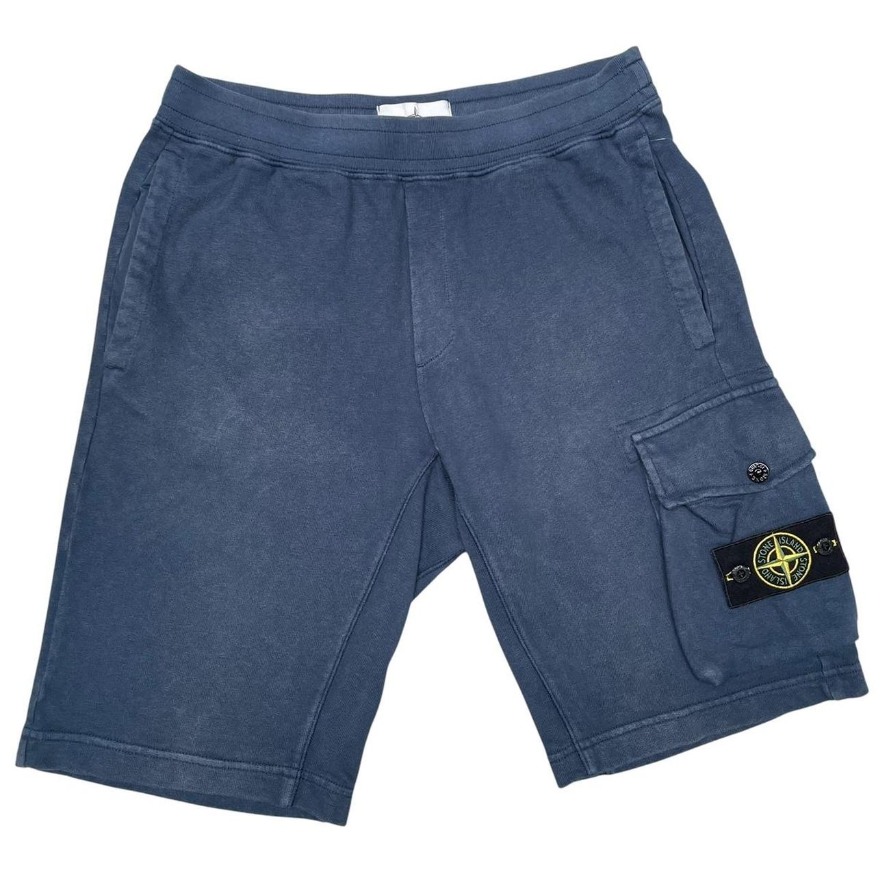Stone Island SS 2019 Navy Blue Cotton Jogger Shorts