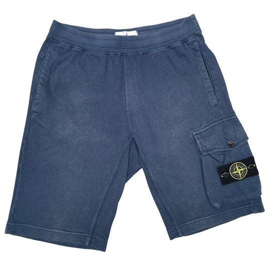 Stone Island SS 2019 Navy Blue Cotton Jogger Shorts
