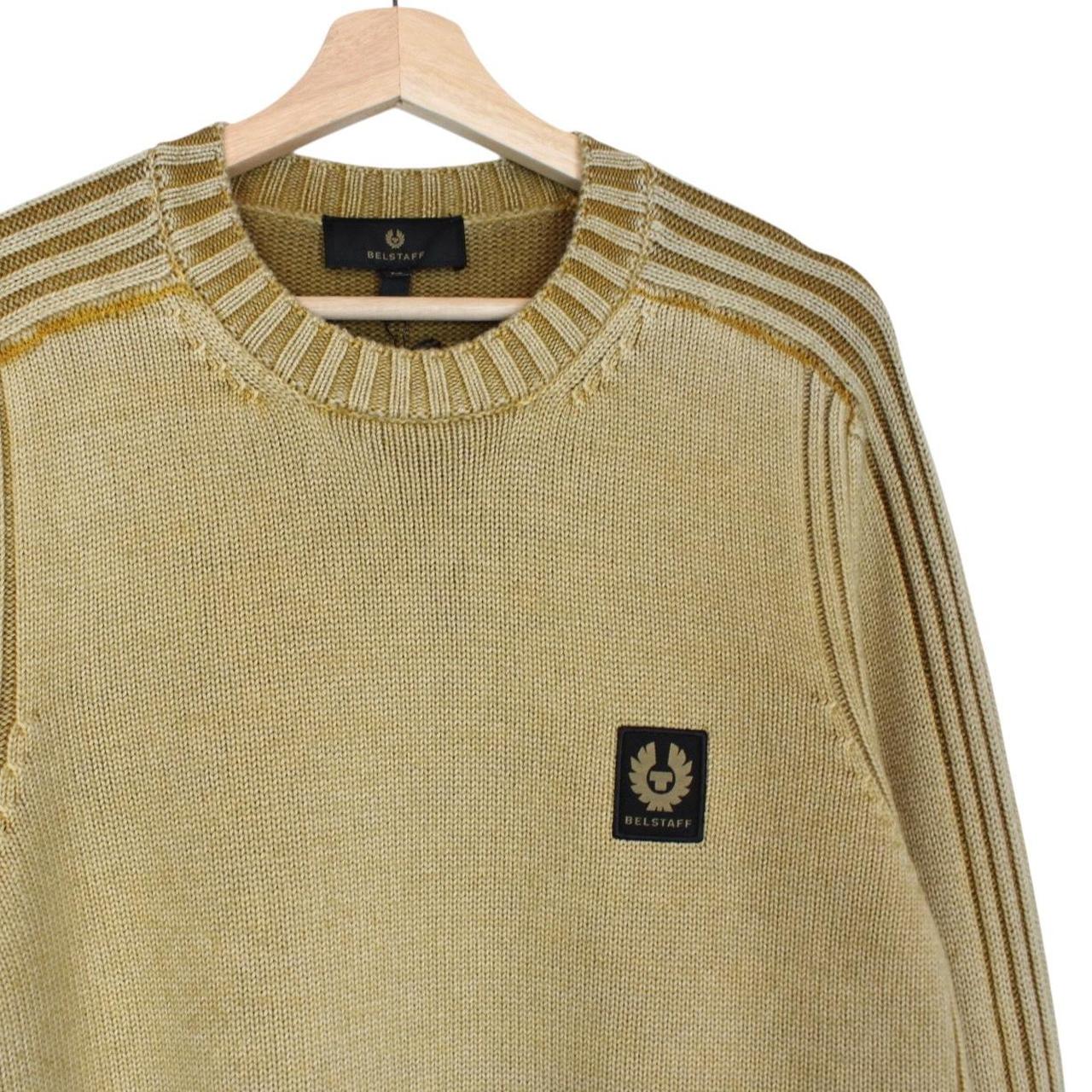 Belstaff Watch Glaze Yellow Ribbed Merino Wool Jumper