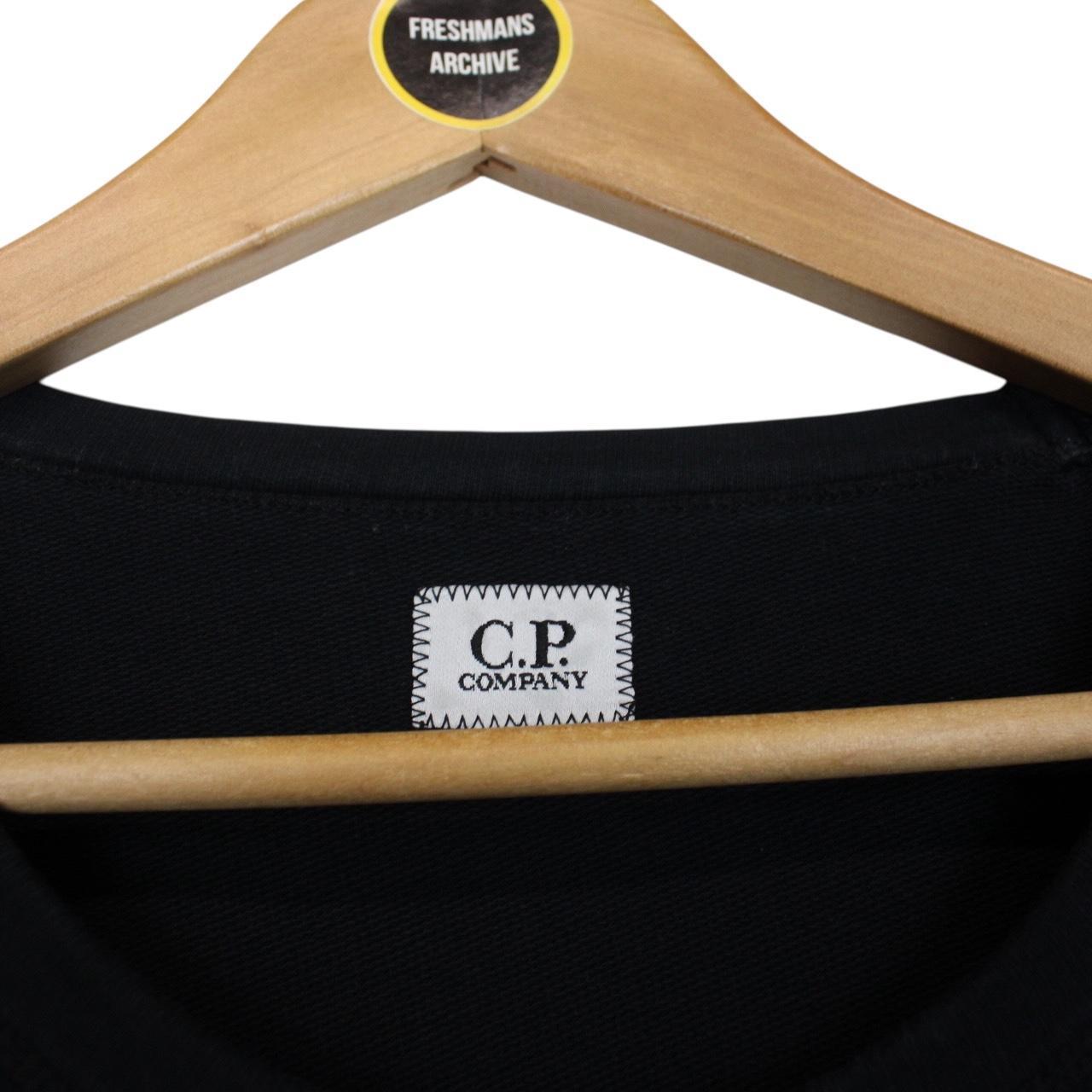 CP Company Navy Blue Goggle Lens Cotton Sweatshirt Jumper