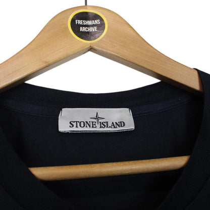 Stone Island Navy Blue Short Sleeve Compass T-Shirt